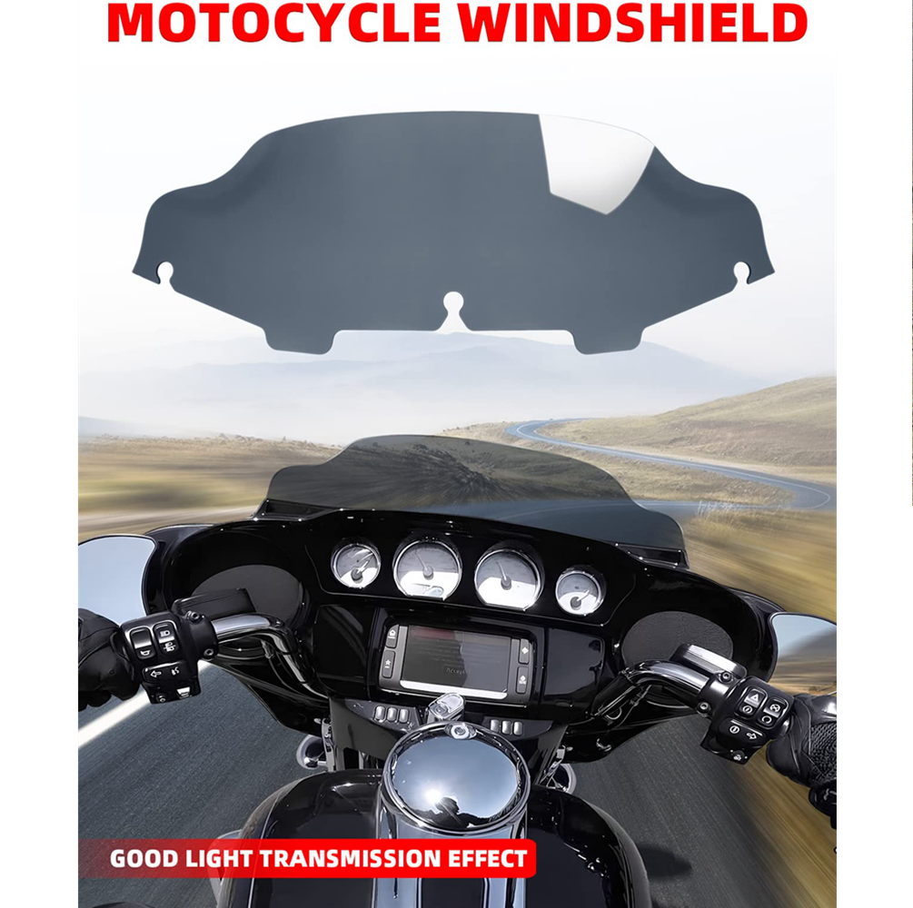6" Smoke Windshield Windscreen For Harley Davidson Electra Glide Classic FLHTC