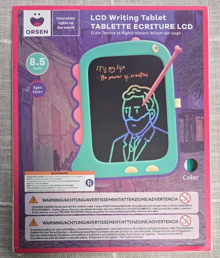 LCD Writing Tablet 8.5 Inch ORSEN LCD eWriter Tablet - Green