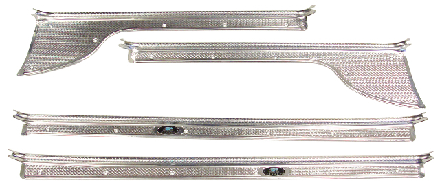 1949 1950 1951 1952 CHEVROLET PONTIAC OLDS DOOR SILL PLATES 4 DR SEDAN OR WAGON