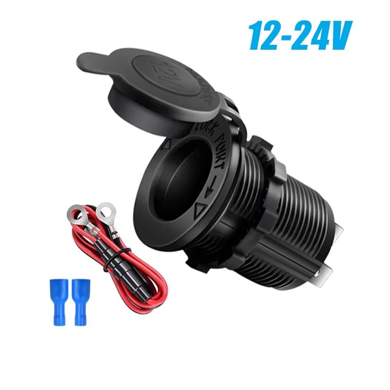 Cigarette Lighter Socket Power Outlet Socket Receptacle Car Motorcycle ATV 12v