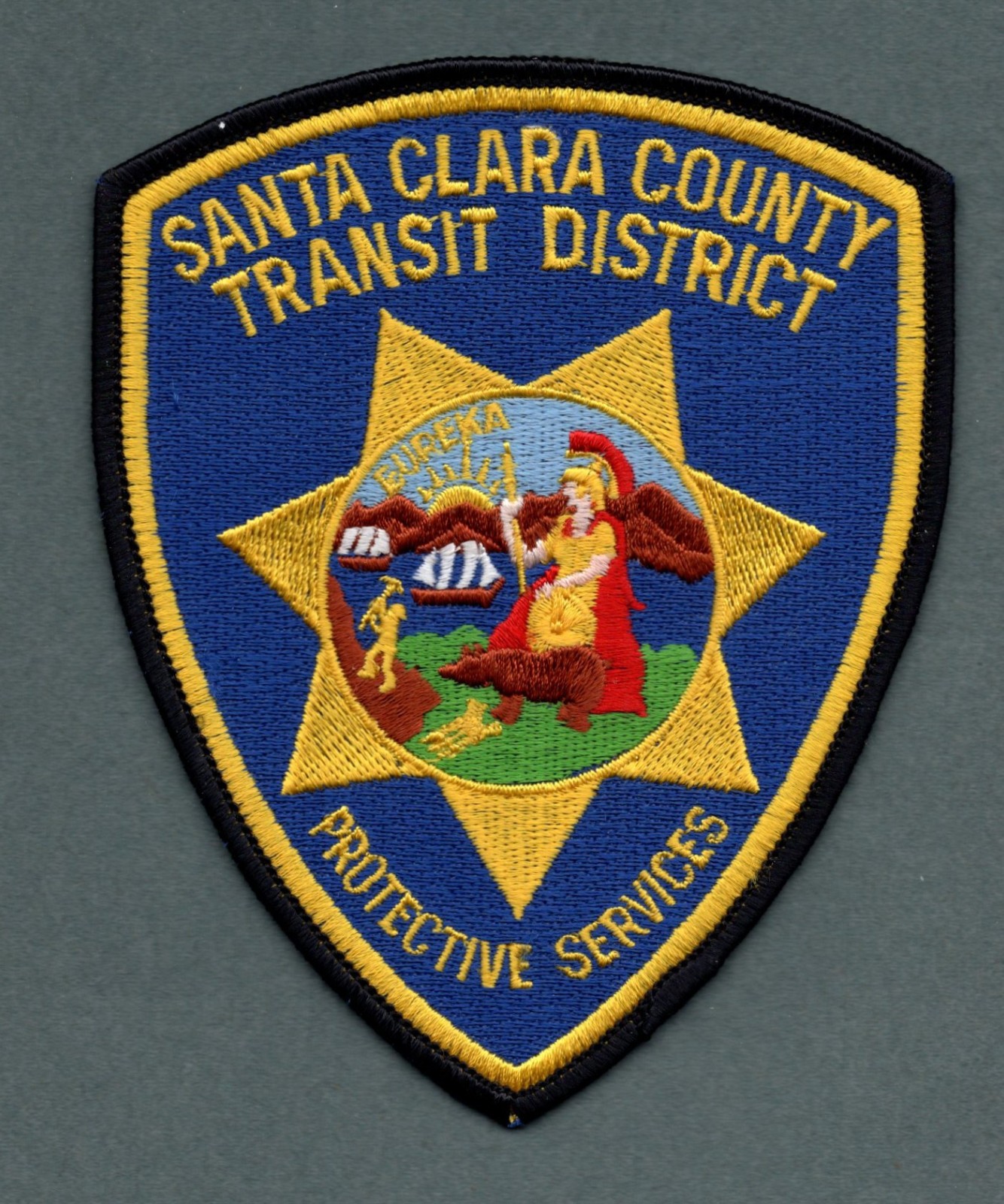 Santa Clara County California Transit District Police Patch - Large Seal