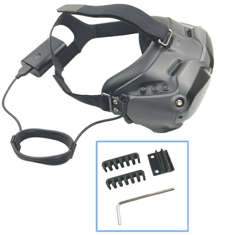 Data Cable Cord Management Holder Fixed Harness For DJI FPV Goggles V2 RC Drone