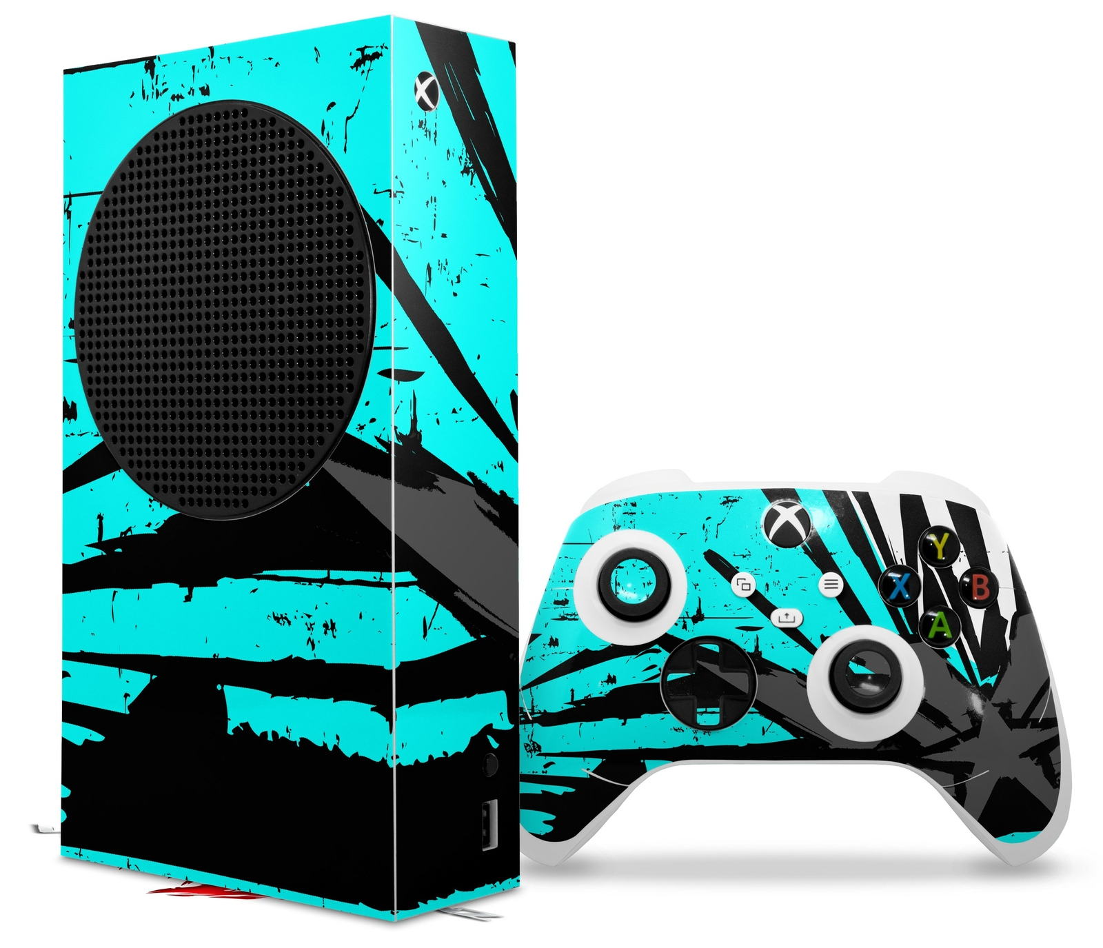 Skins XBOX Series S Console Controller Baja 0040 Neon Teal