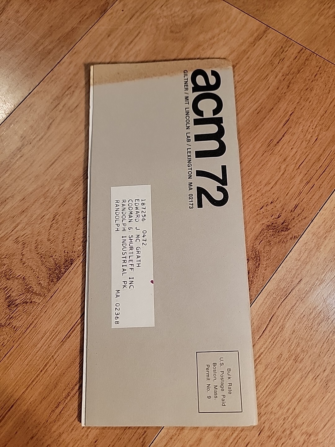 Vintage 1972 Association Computing Machinery Conference Booklet computer MIT