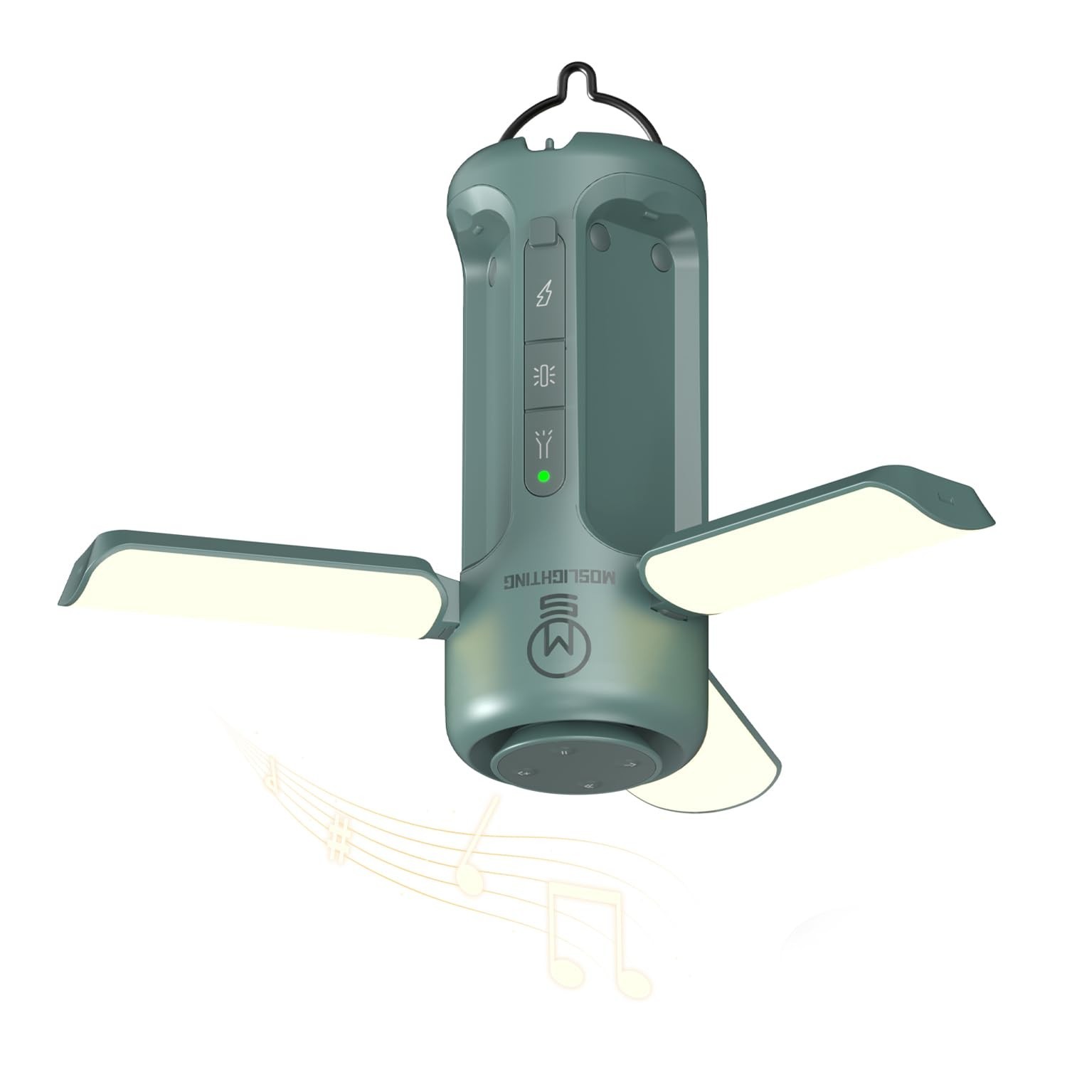 4 in 1 Foldable Camping Lantern with Bluetooth Speaker, Portable Flashlight, ...