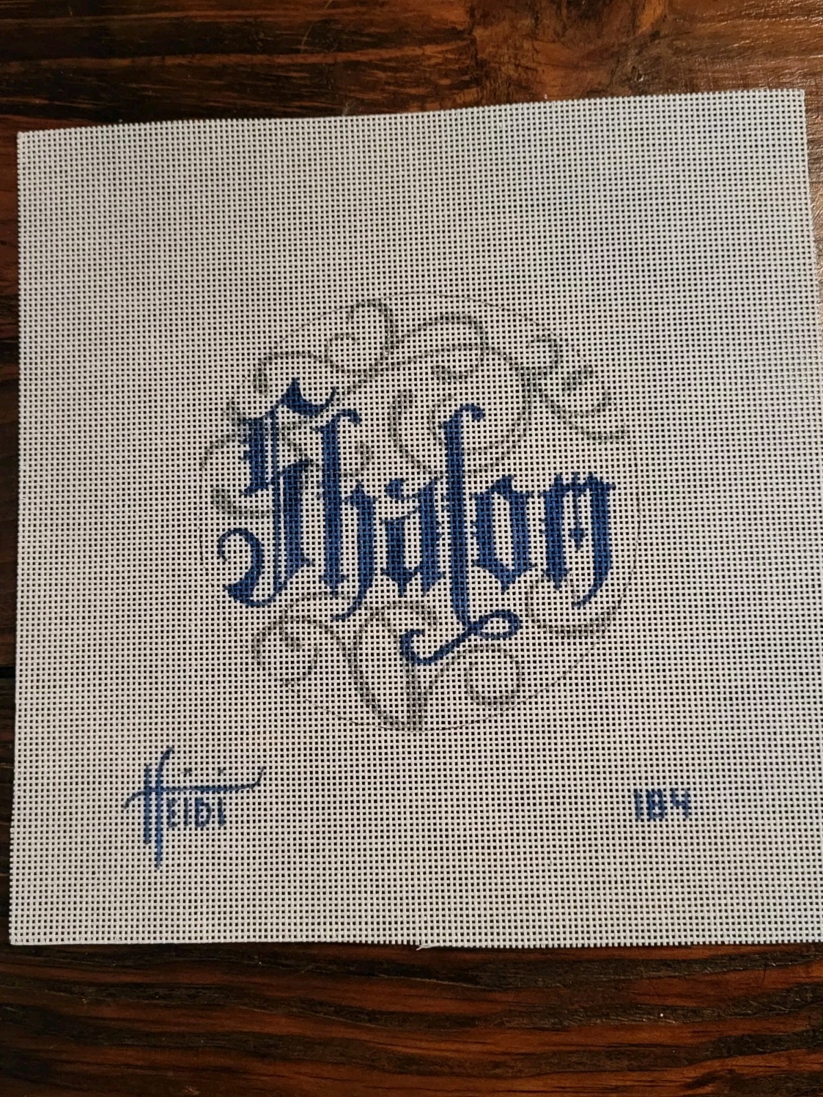 Shalom Filigree Needlepoint Canvas By Heidi Stanley Designs