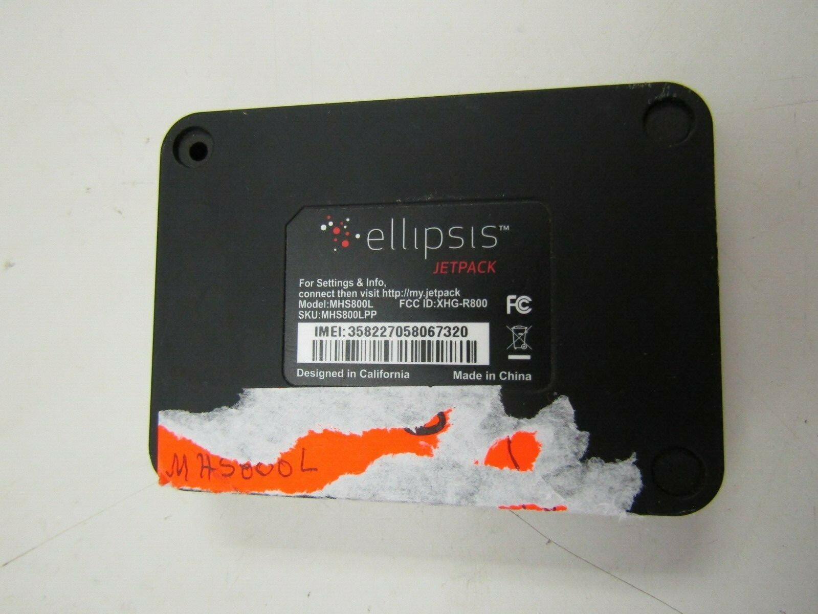 ELLIPSIS JETPACK MOBILE HOTSPOT (VERIZON) CLEAN ESN, DEAD, PLEASE READ! 46395