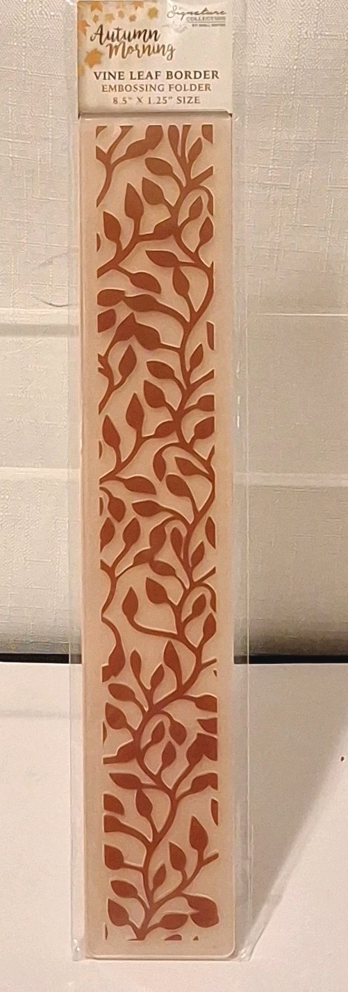Sara Davies  Autumn Morning  VINE LEAF FOLDER  Embossing Folder New