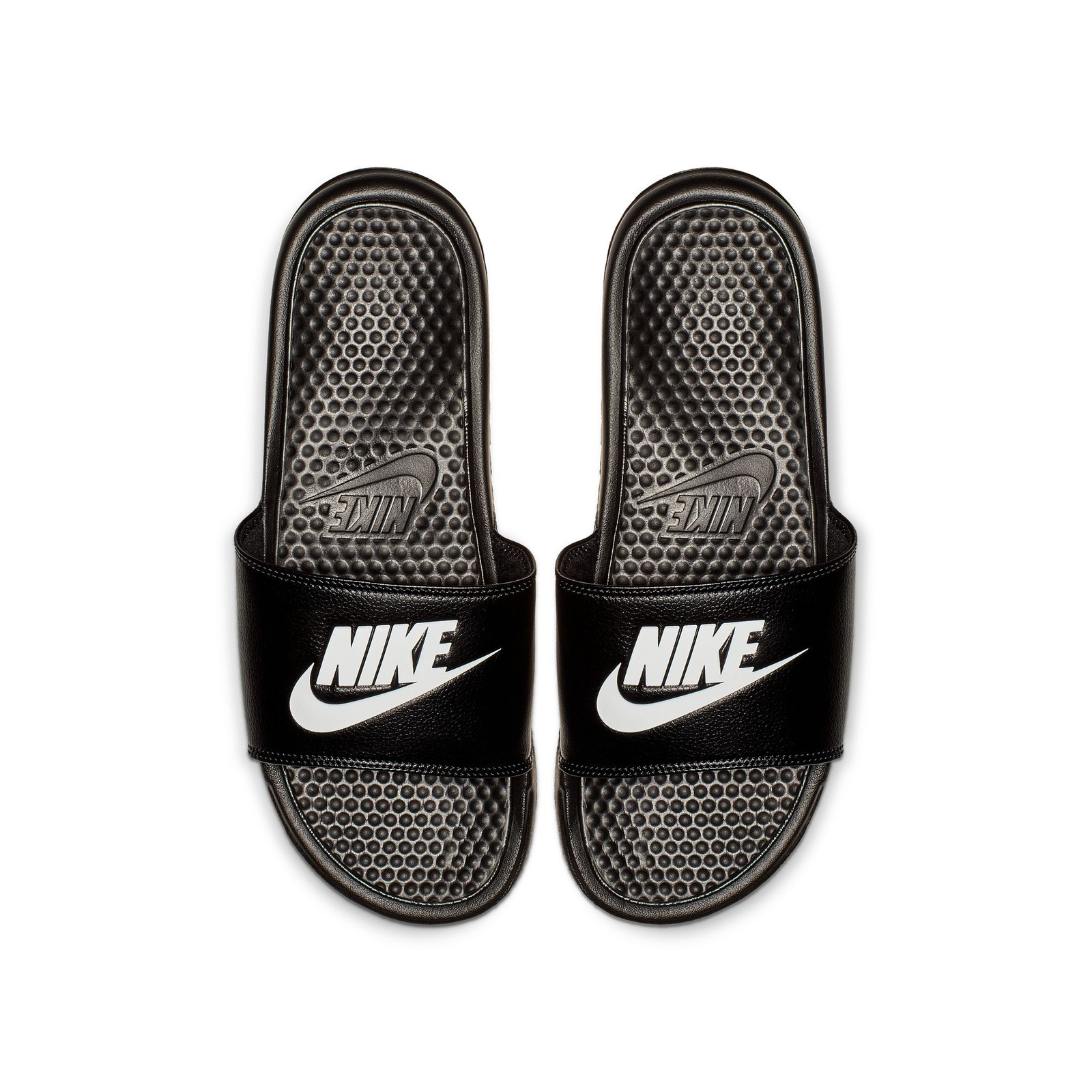 MENS NIKE BENASSI JUST DO IT SANDAL 343880-090 BLACK/WHITE SLIDES-SIZE 11