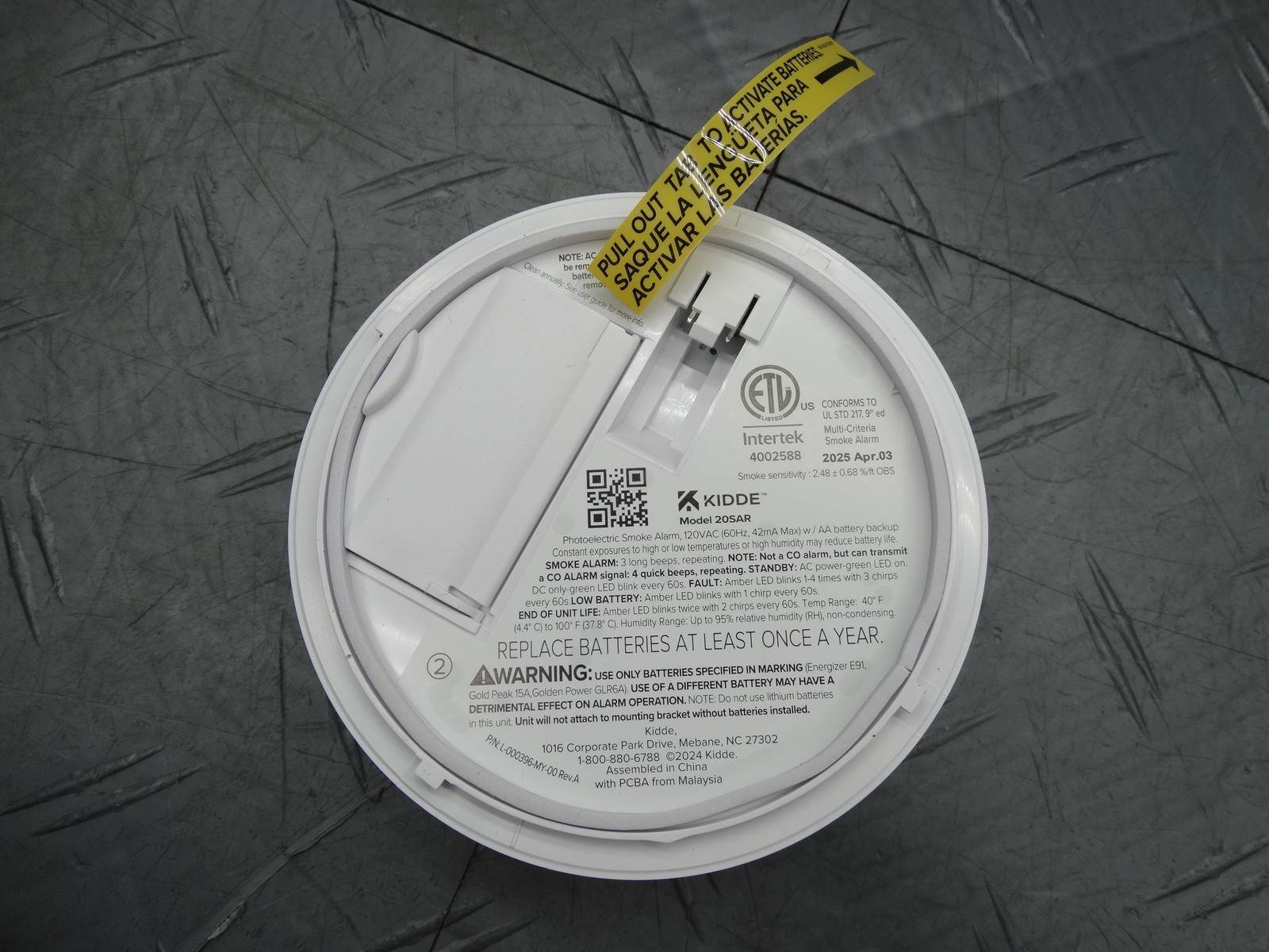 Kidde Hardwired Interconnected Smoke Detector with Photoelectric Sensor 21031482