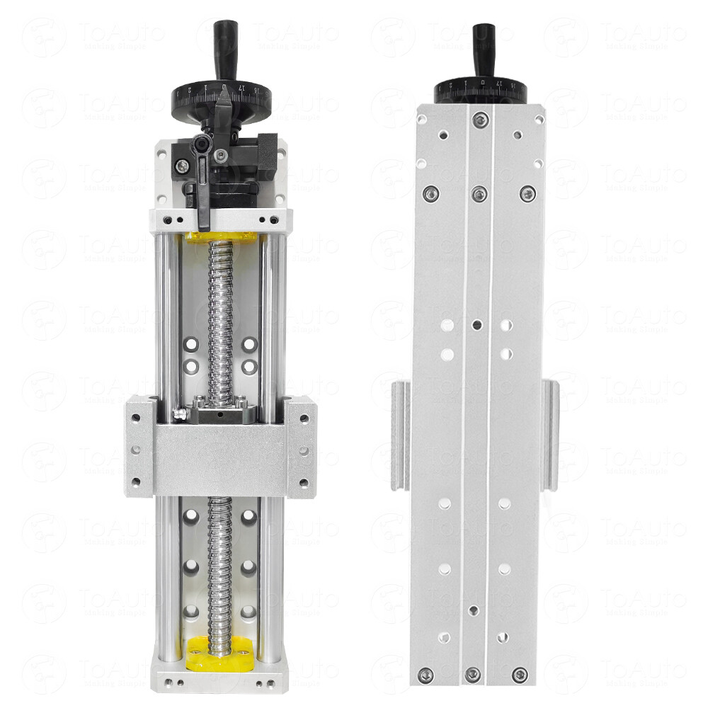 L300mm Cross Slide Linear Table Stage Module Manual Worktable with Handwheel
