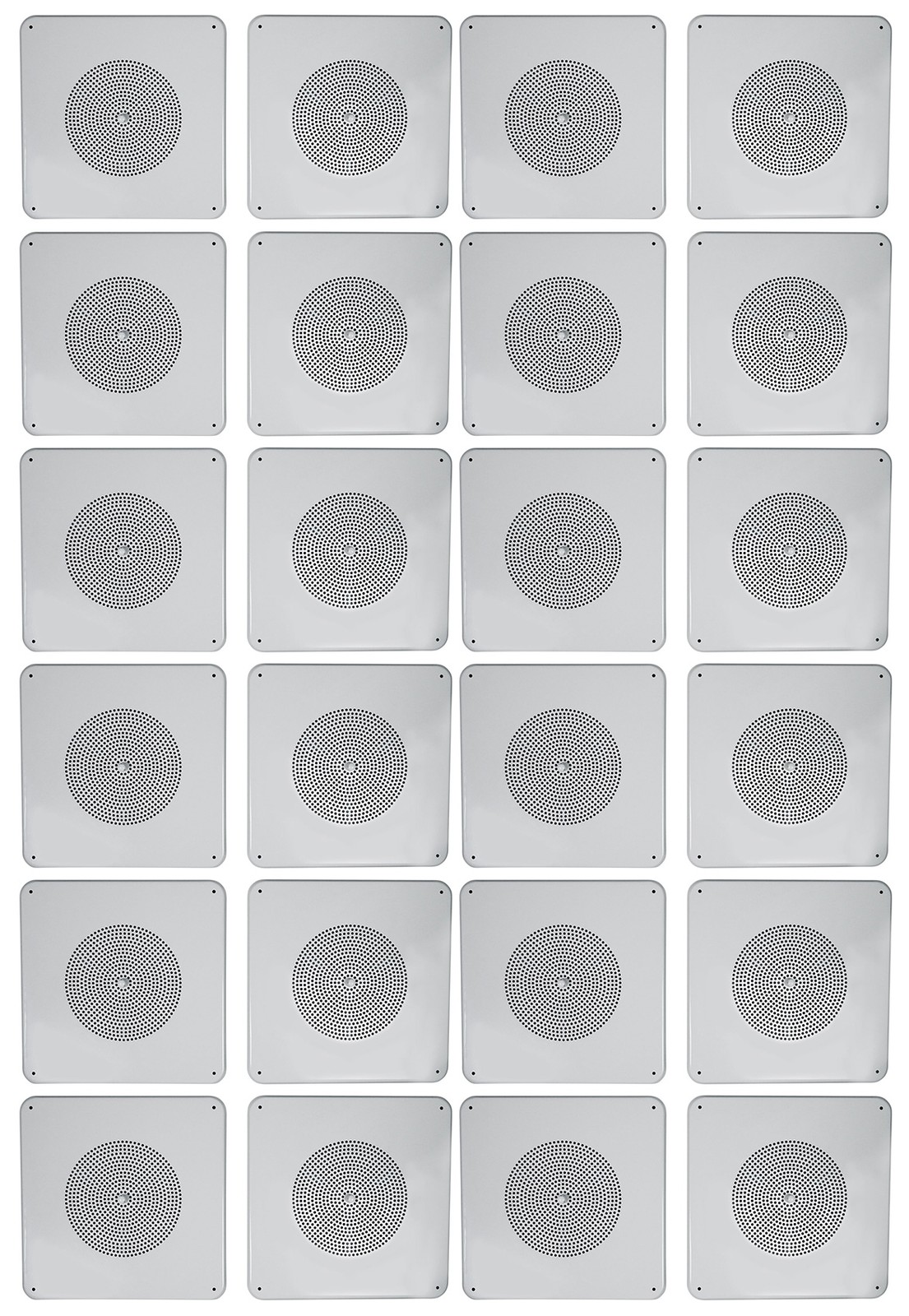 (24) Rockville MS81 Metal 8" 70v Commercial Background Music PA Ceiling Speakers