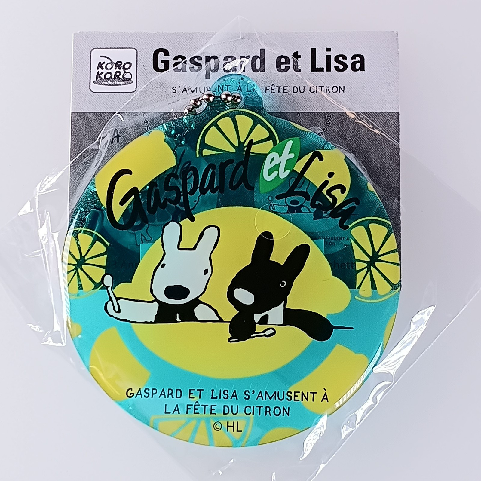 Gaspard and Lisa Pukkuri Clear Keychain From Japan