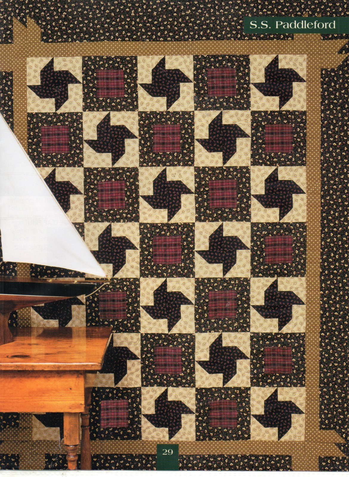 S.S. PADDLEFORD QUILTING PATTERN