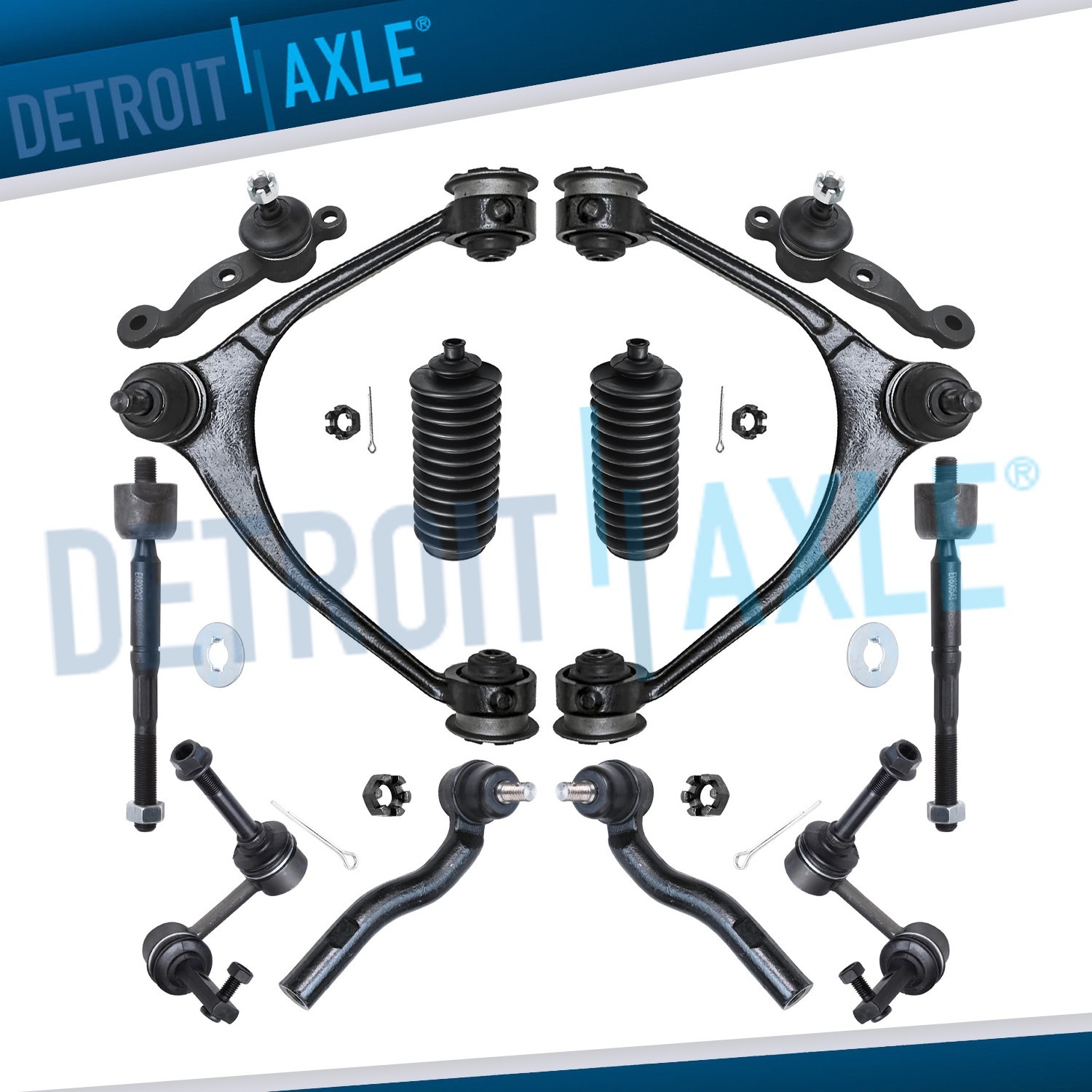 12pc Front Upper Control Arms and Suspension Kit for 2002 - 2010 Lexus SC430