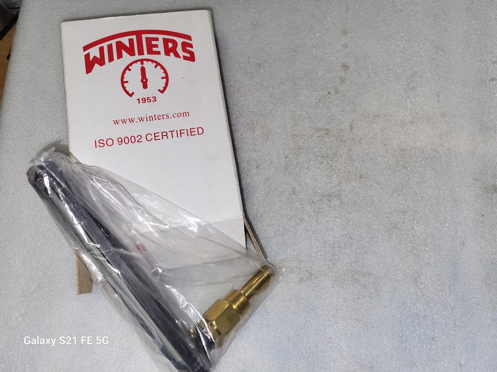 NOS Winters 6 1/2" Dual Scale Industrial Thermometer 240 Degrees
