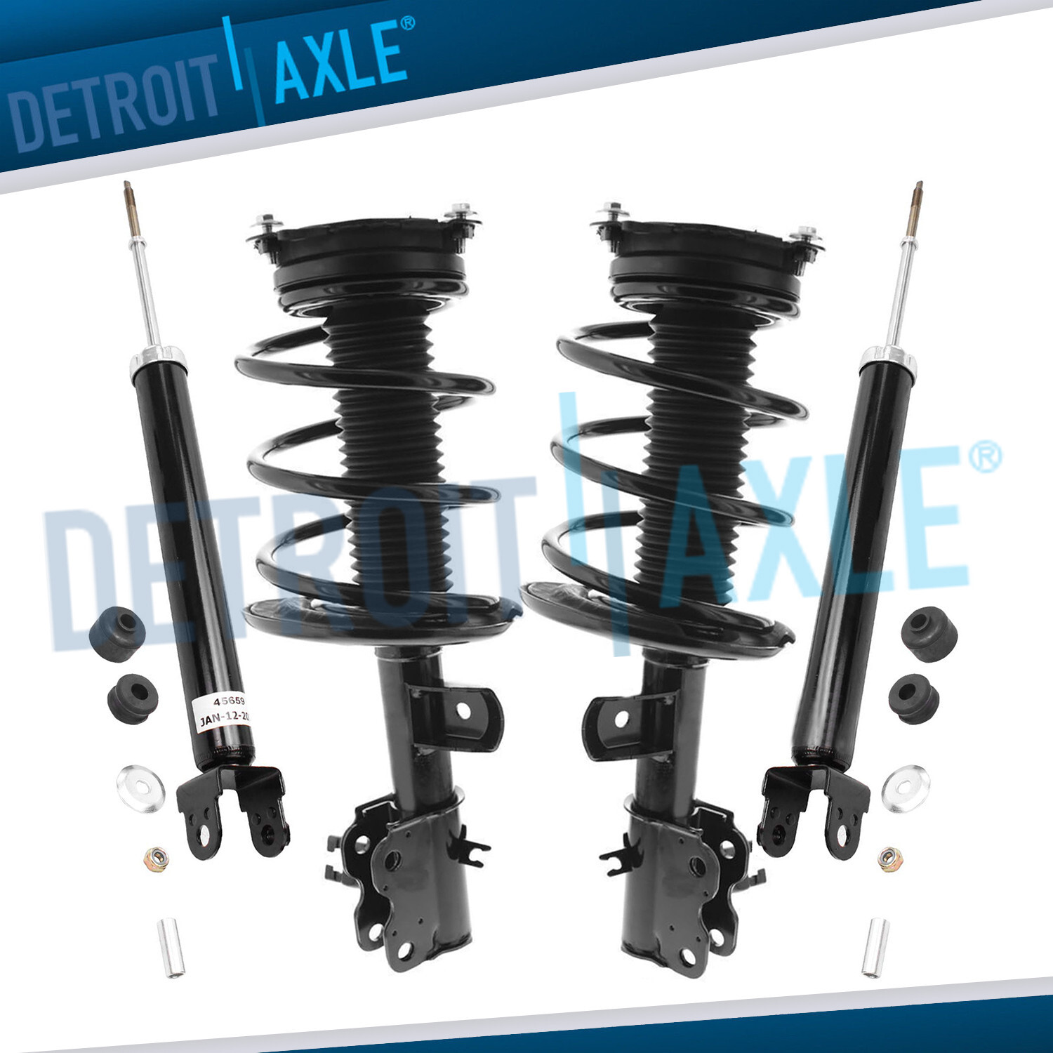 Front Struts w/ Coil Spring Rear Shock Absorbers Kit for 2016-2018 Nissan Maxima