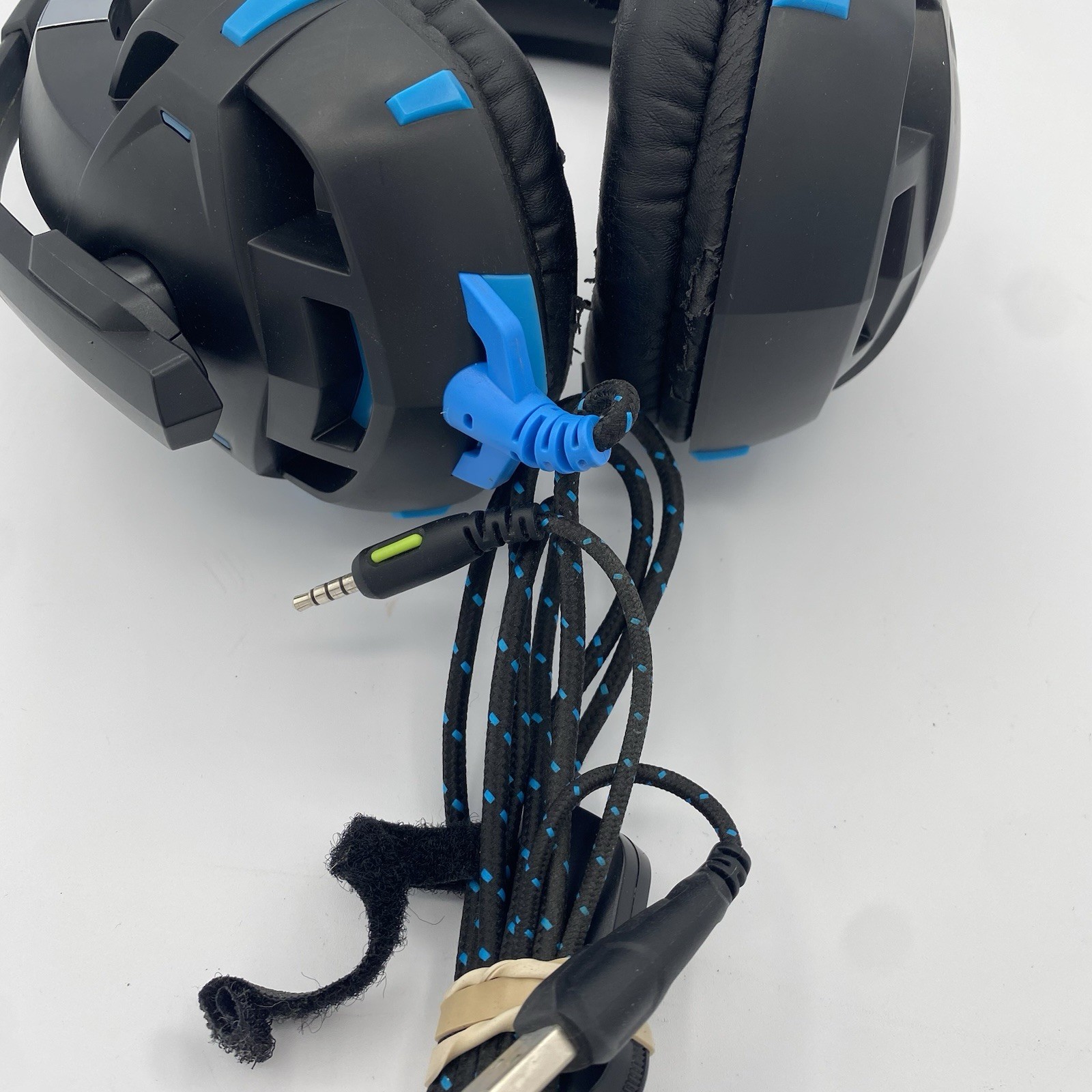 Phenom Gaming Headset Blue/Black LED Dark Light/Microphone MI-VGH13