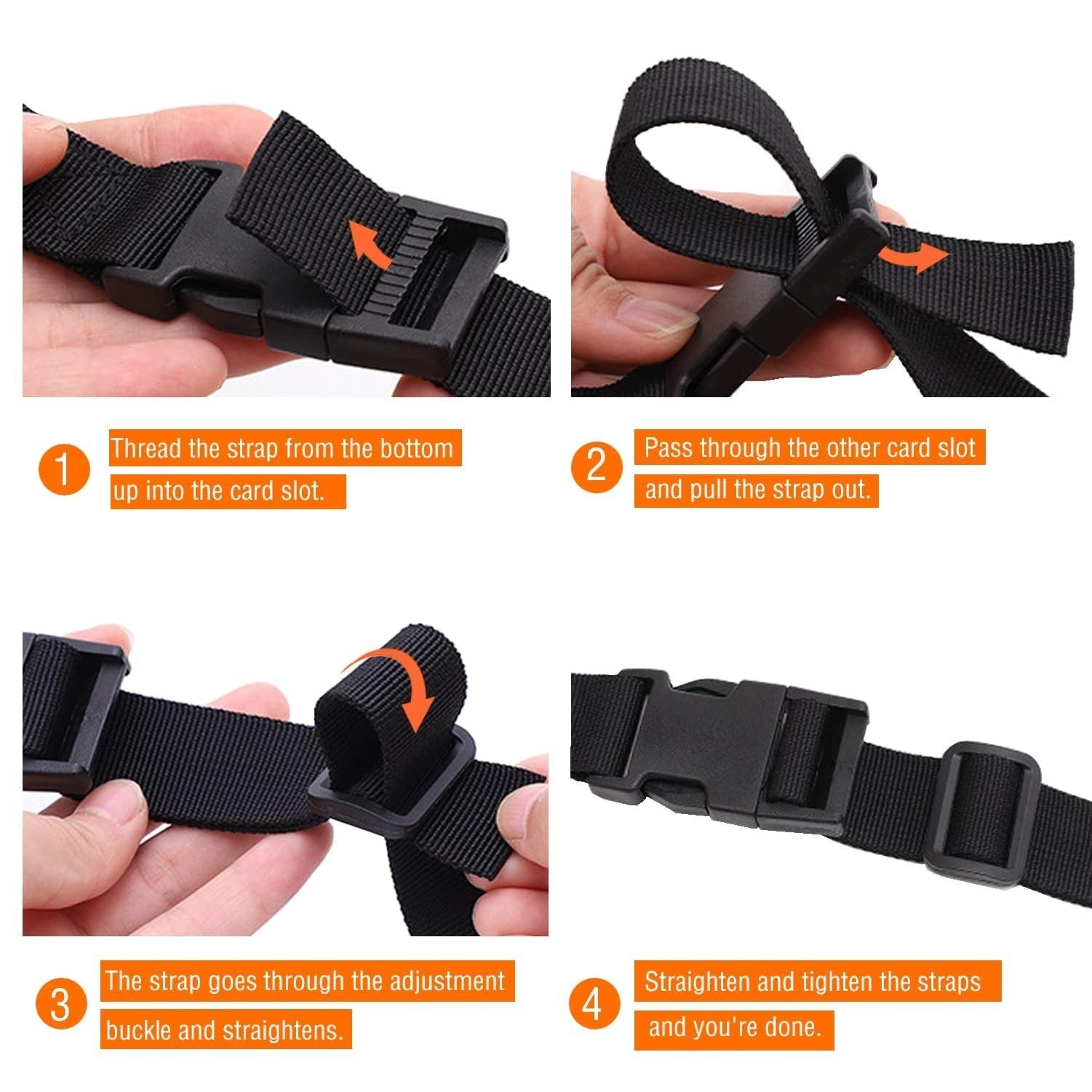 Nylon Strap with Buckle, Quick Release Short Adjustable Straps with Buckles, ...
