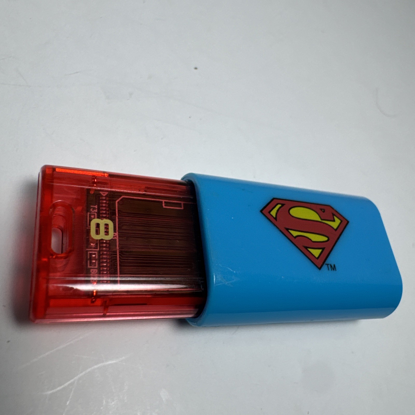EMTEC Click 8 GB USB 2.0 Flash Drive Superman Thumb Drive TESTED