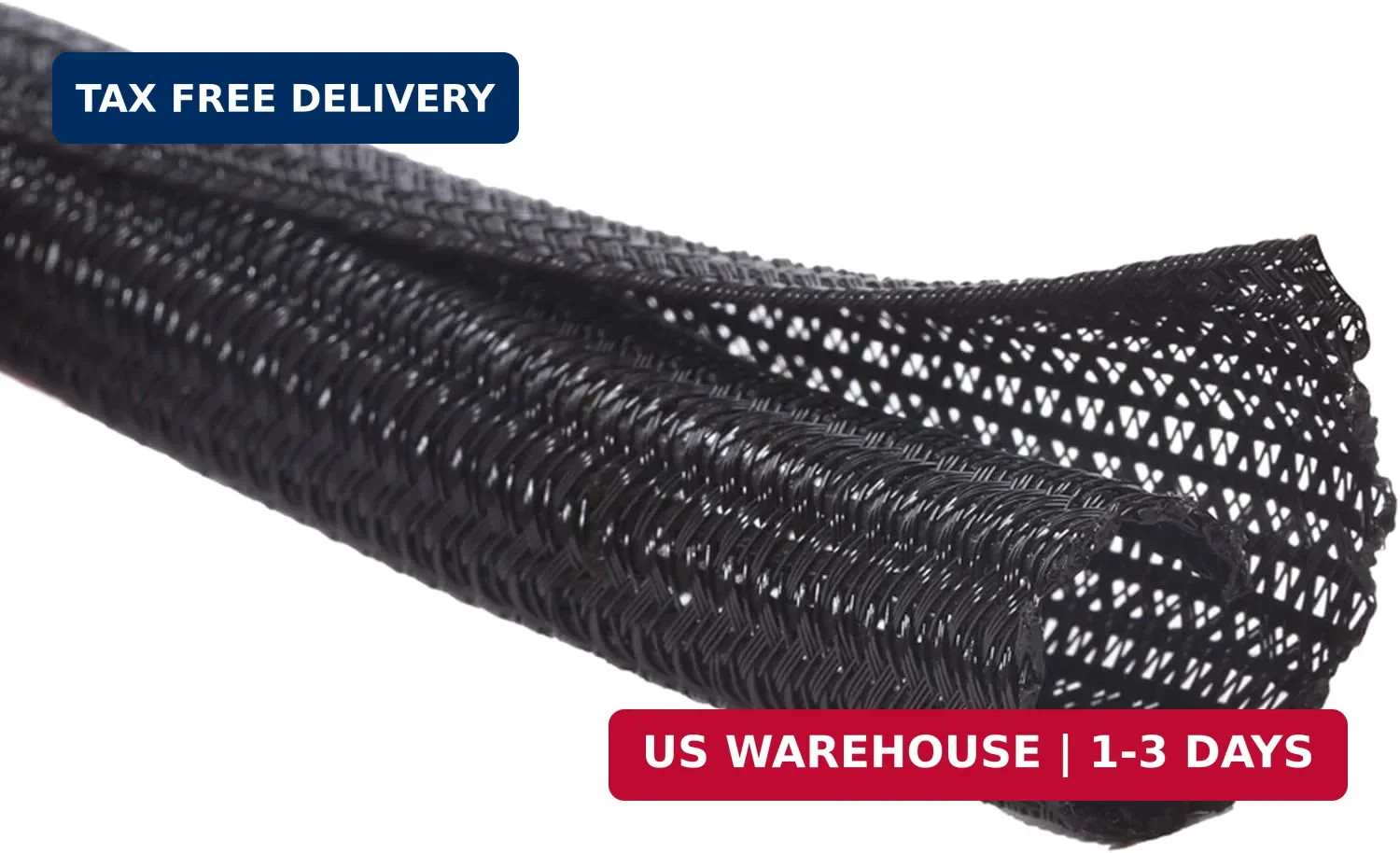 Alex Tech 10ft - 1/2 inch Cord Protector Wire Loom Tubing Cable Sleeve Split Sle