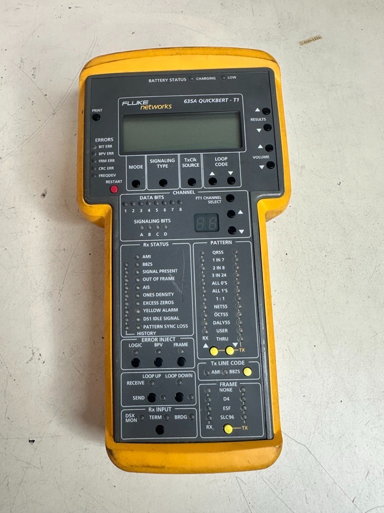 Fluke 635A QuikBert -T1 Tester AS-IS Untested