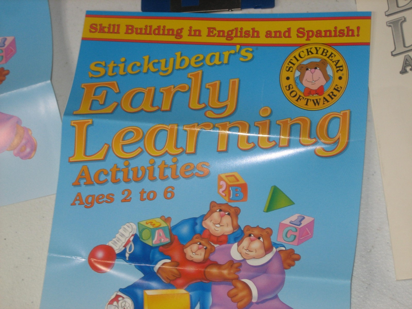 Vintage Stickybear's EARLY LEARNING AGES 2-6 Mac Software - Floppy Disc Big Box