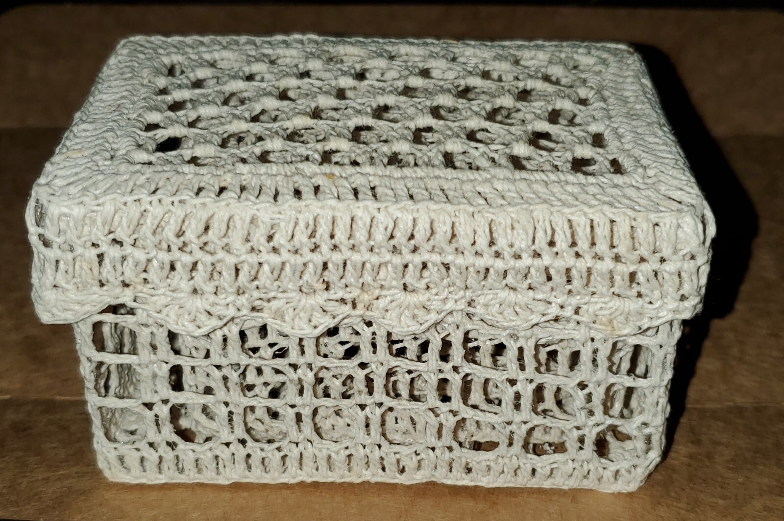 Trio Of Nesting Crocheted Vanity Boxes