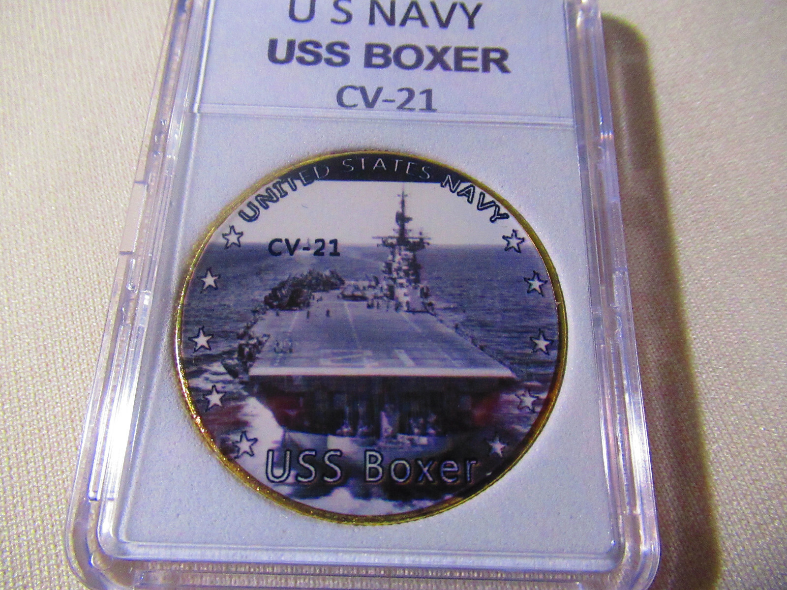 US NAVY - USS BOXER CV-21 Challenge Coin