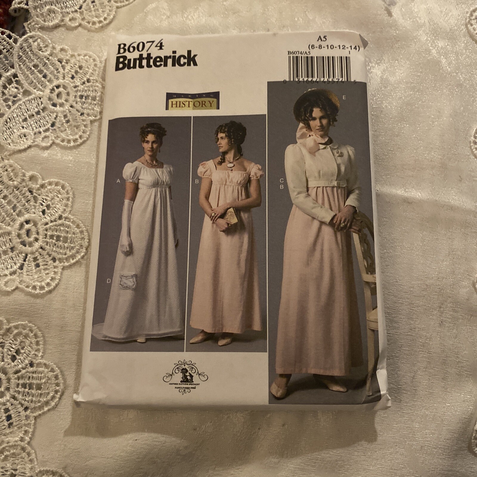 BUTTERICK PATTERNS B6074 Misses' Dress Jacket Purse and Hat Trim Titanic Uncut