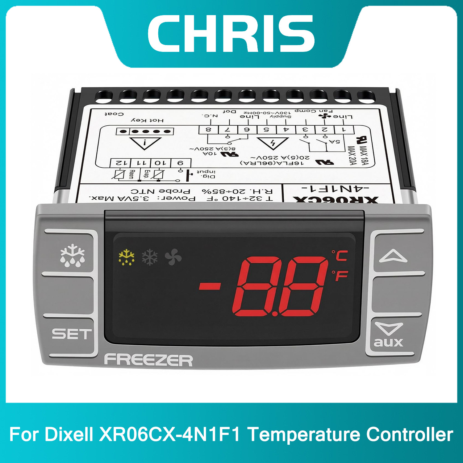 XR06CX-4N1F1 Temperature Controller Thermostat For 120V Refrigerator & Freezer