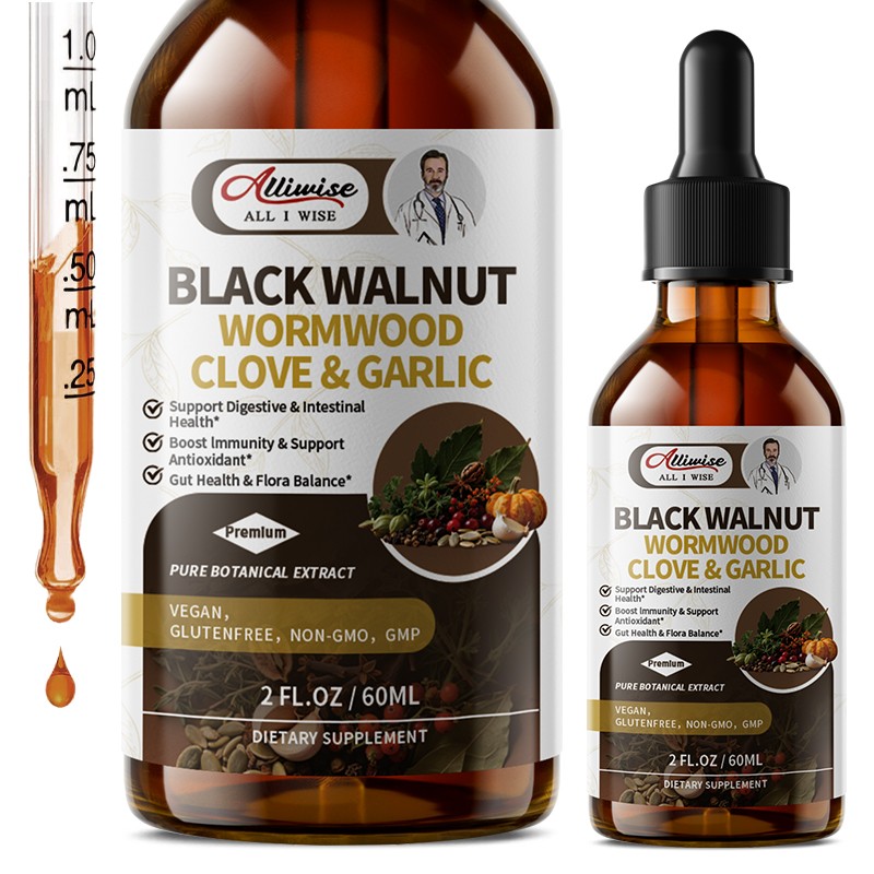 Parasite Cleanse Tincture/Extract-Wormwood, Black Walnut Hull, Clove 4oz
