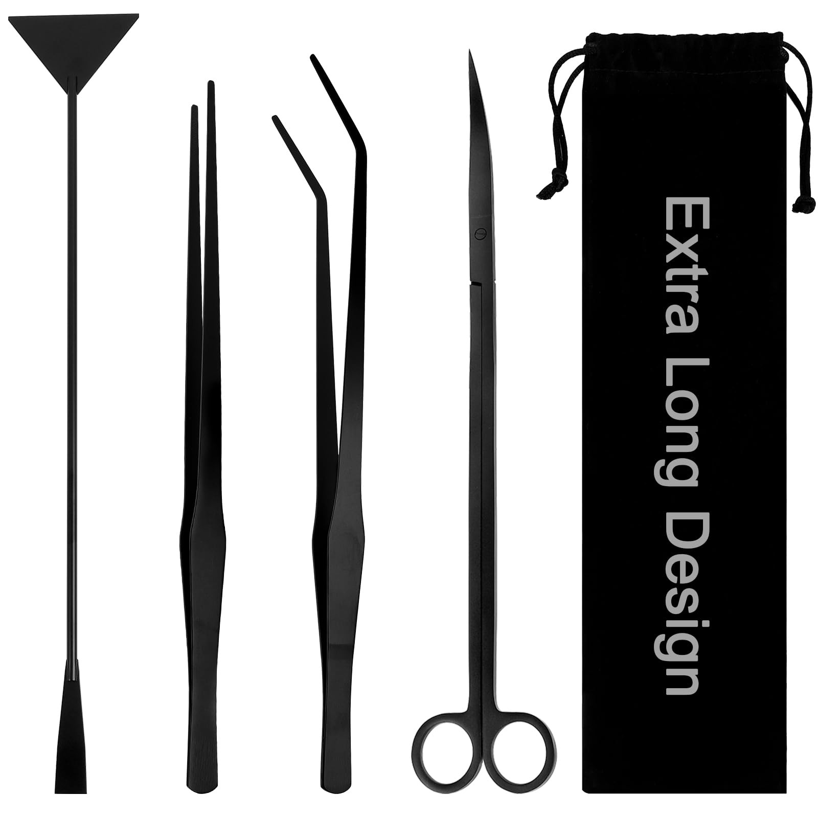 15Inch Extra Long Design Aquarium Aquascaping Tool Stainless Steel Aquascape ...