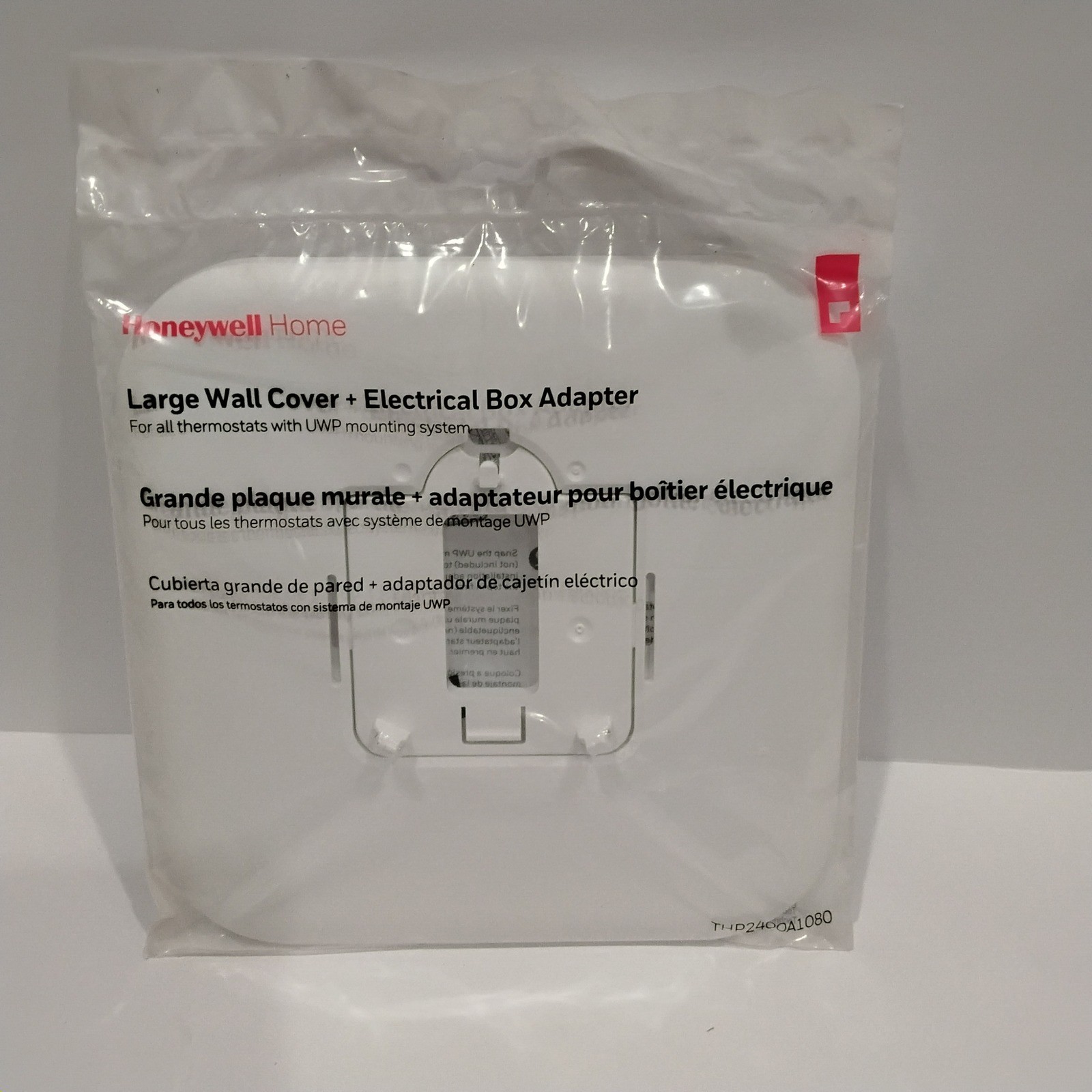 Honeywell Home THP2400A1080 Large Wall Cover Electrical Box Adapter White NEW