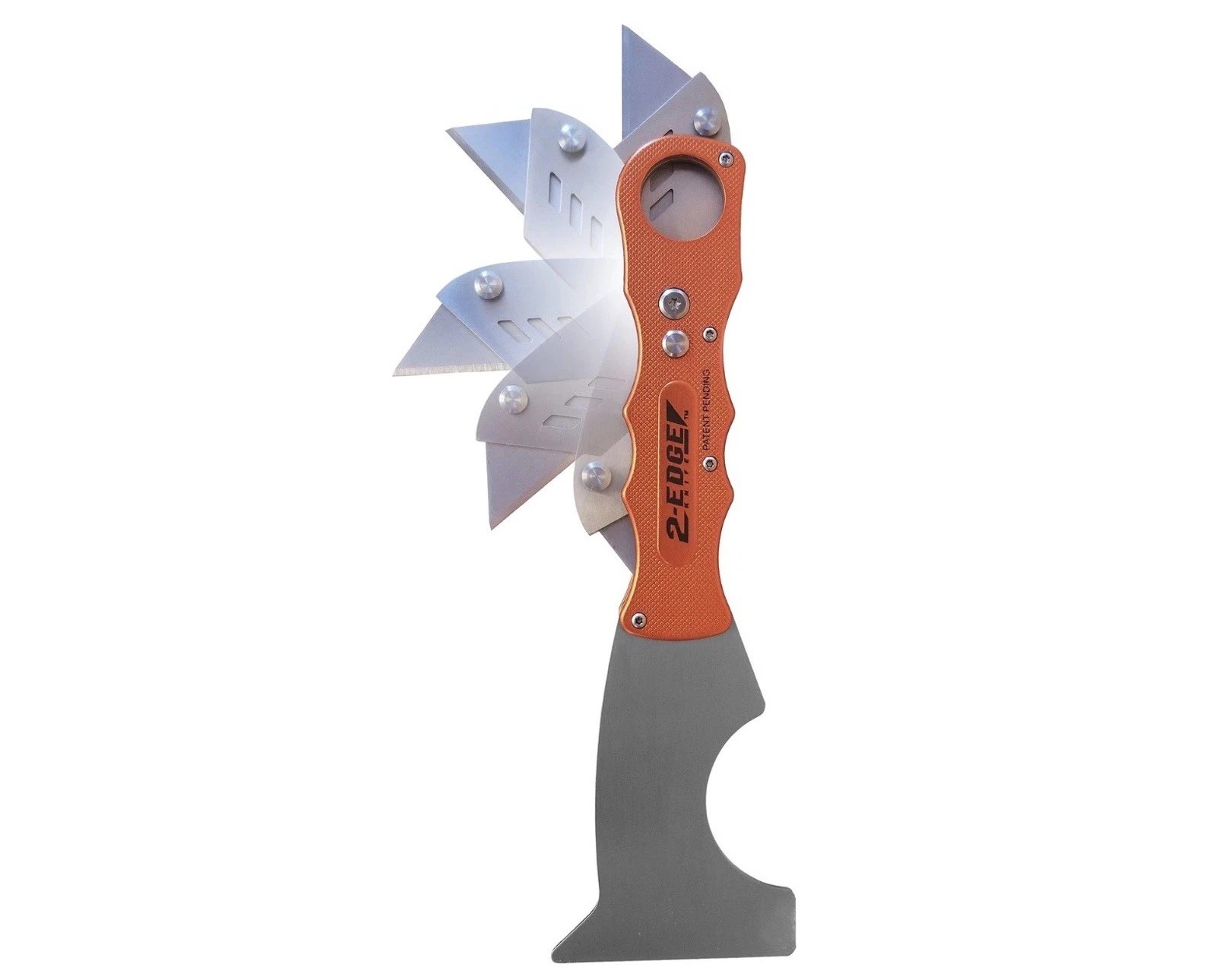 5 in 1 Stiff Orange Utility Knife and Putty Knife Combo with Safety Lock