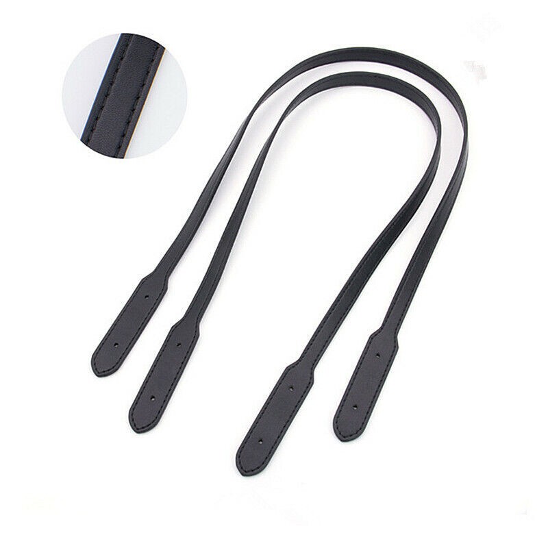 Women's 1 Pair Genuine Leather Shoulder Purse Handbag Bag DIY Handle Strap