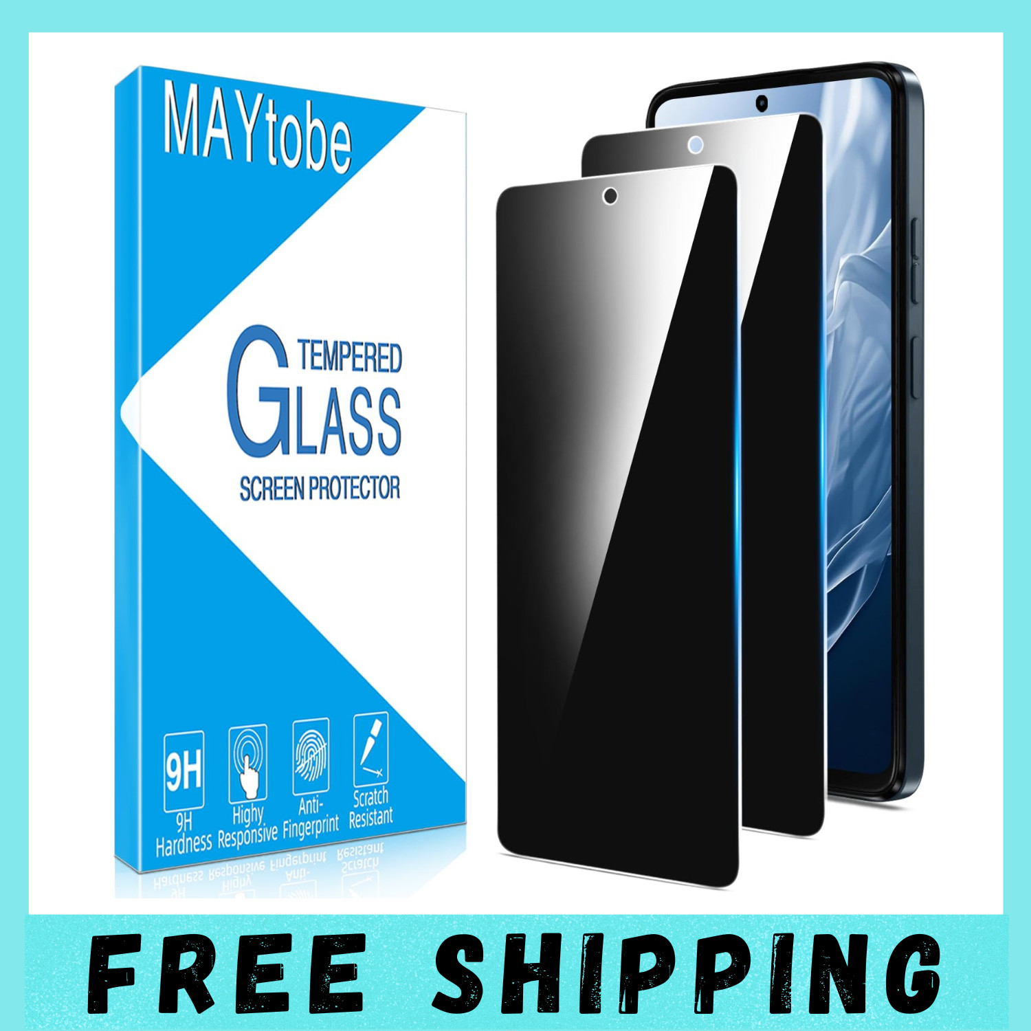 [2-Pack Privacy Screen Protector for Motorola Moto G 2026 / Moto G Play 2026 Tem
