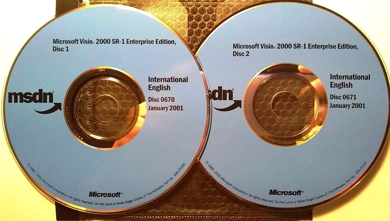 Microsoft Visio 2000 Enterprise Edition Full Version CD Set w/ Key & License