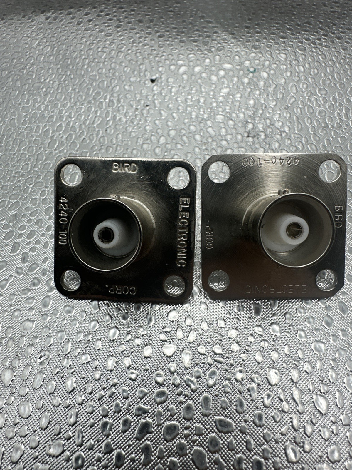 BIRD ELECTRONICS CORP QC Connector # 4240-100 for Model 43 Wattmeter  (Lot of 2)