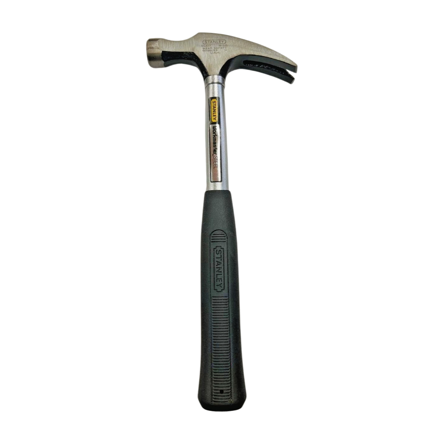 VINTAGE STANLEY WORKMASTER 51-517 16 OZ Steel Curved Claw Hammer USA