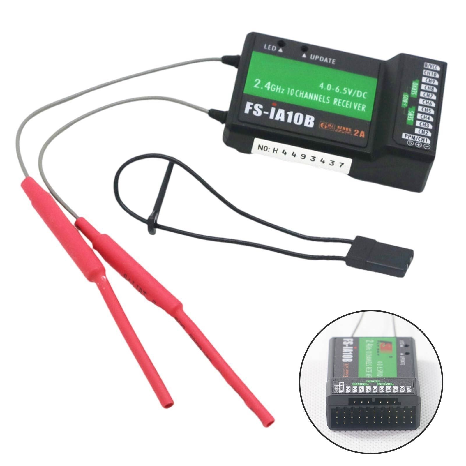 For Flysky FS-i6 FS-i6S FS-i6X Transmitter N1T0 FS-iA10B 2.4G 10CH Receiver