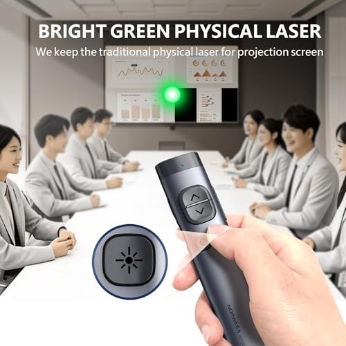 N97s TV Screen Presentation Clicker for powerpoint Green - BLE&USB-AC