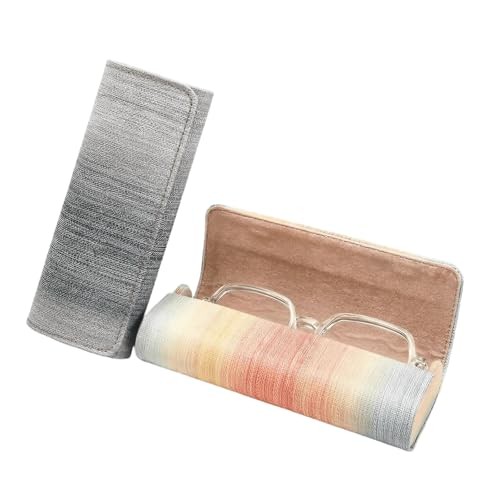 2 Pack Hard Shell Glasses Case, Gradient color Sunglasses Case, Eyeglass Case