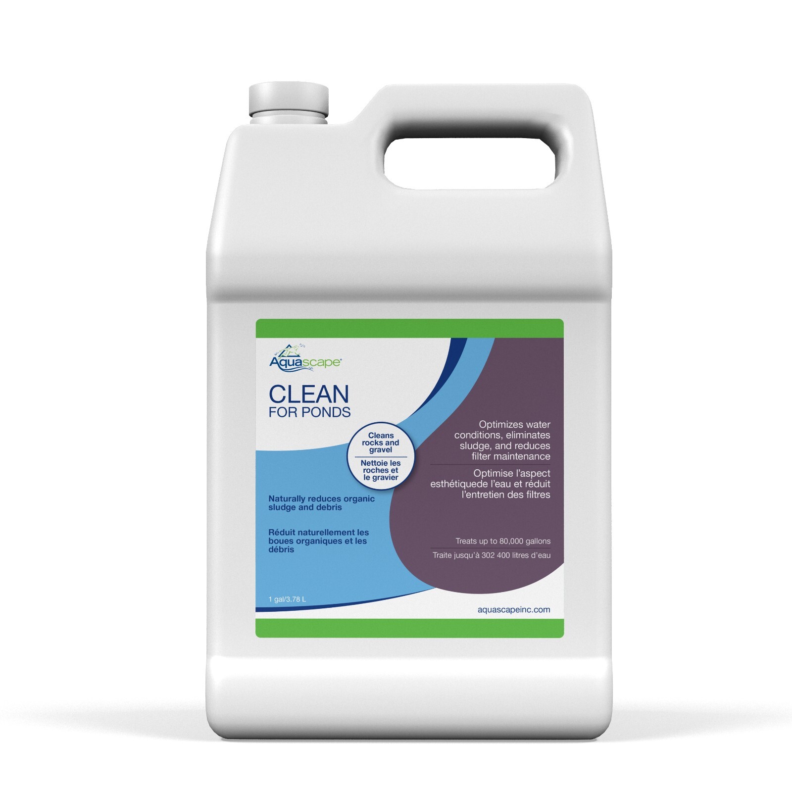 AQUASCAPE #96064 CLEAN for PONDS 1 Gallon Treats up to 80,000 gallons