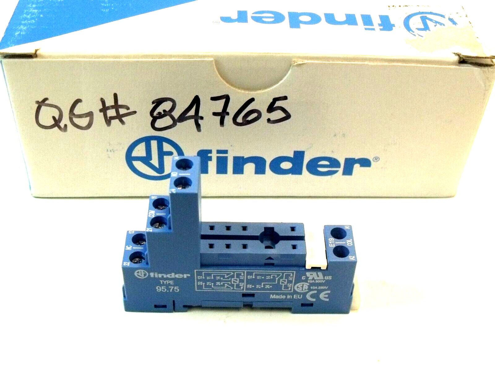 (9) NIB Finder 95.75 Blue Screw Terminal Relay Sockets for 44 Series Relays
