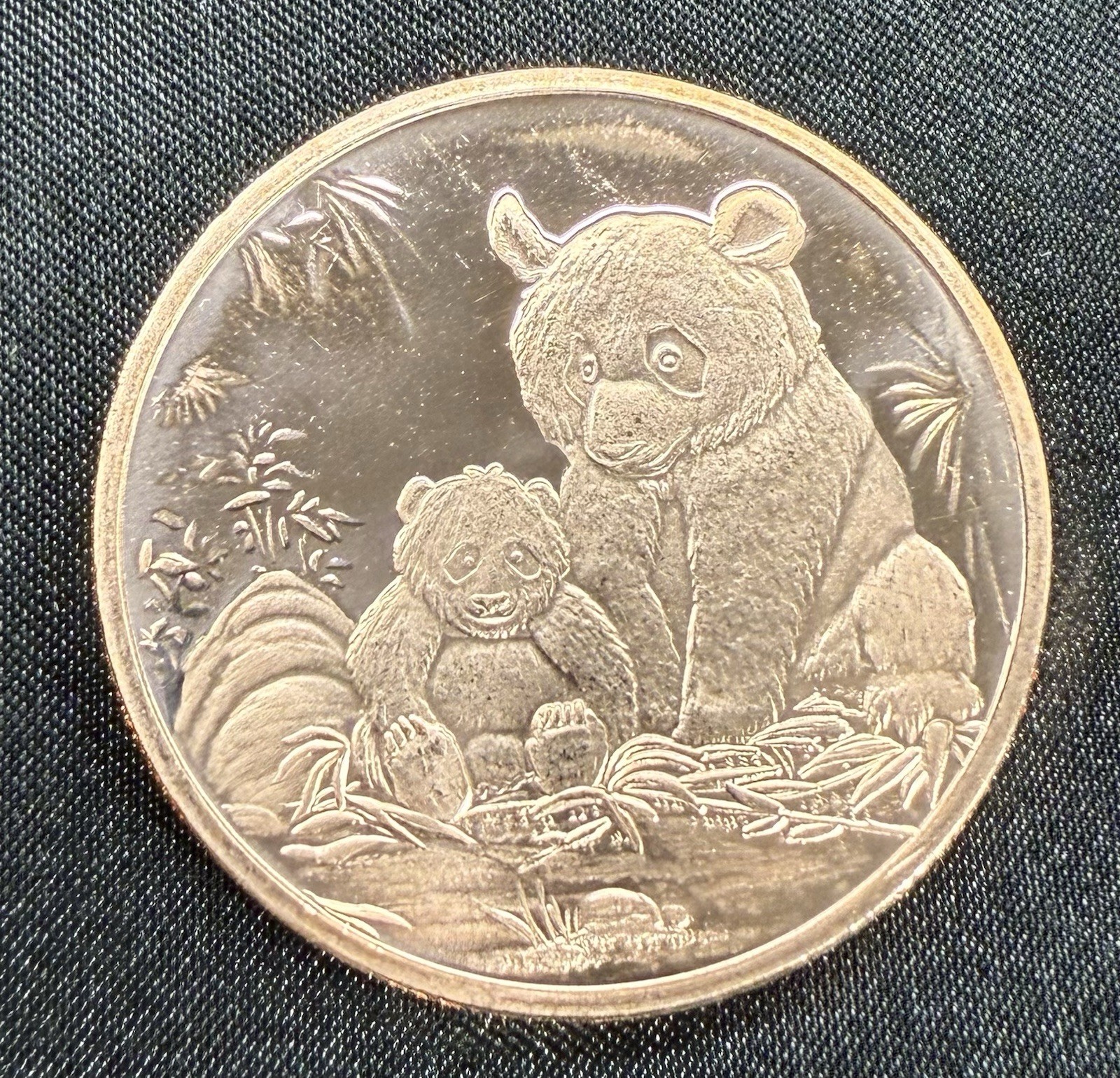 "2012 Panda Bear" Round 1oz .999 Copper Round