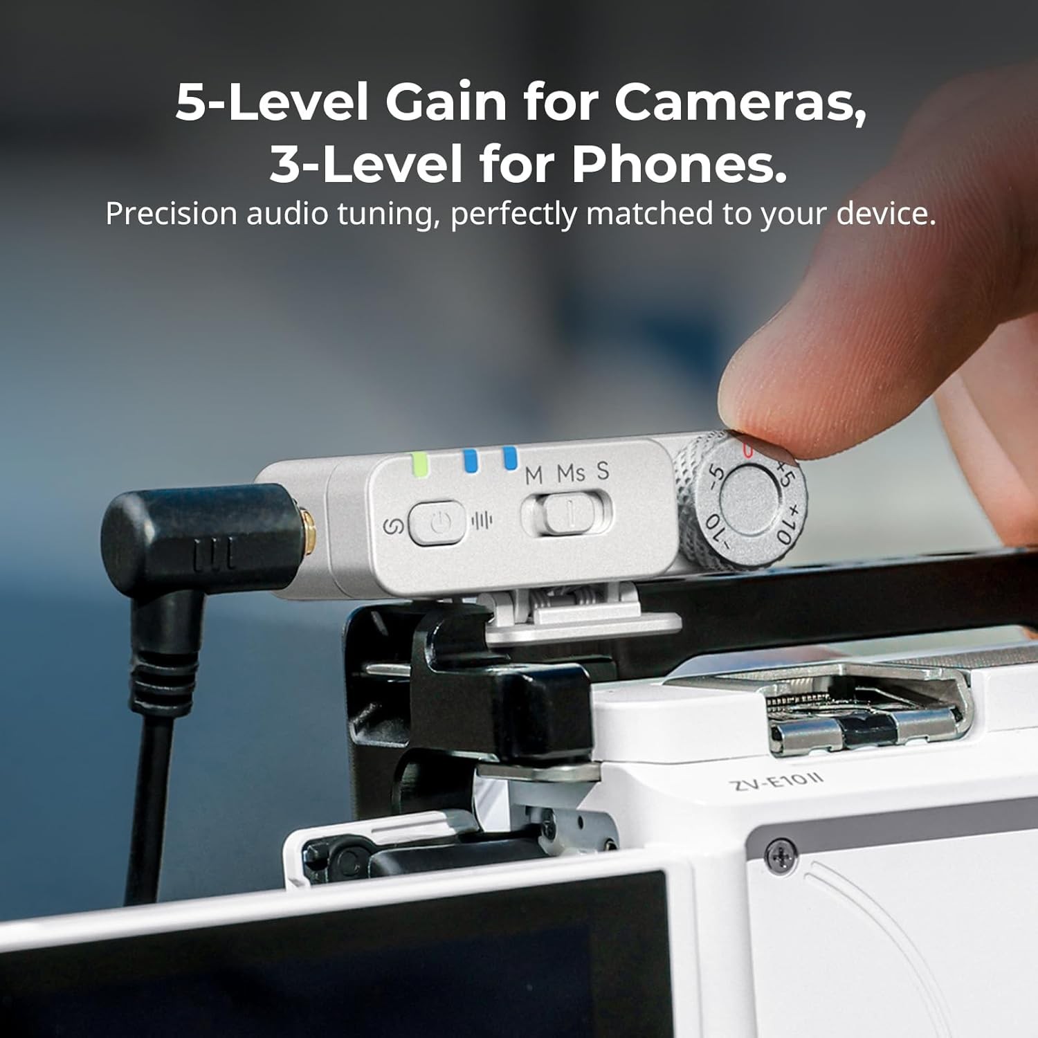 SmallRig Wireless Mic S70 (2 TX+2 RX+Charging Case) for Android Phone/Action Cam
