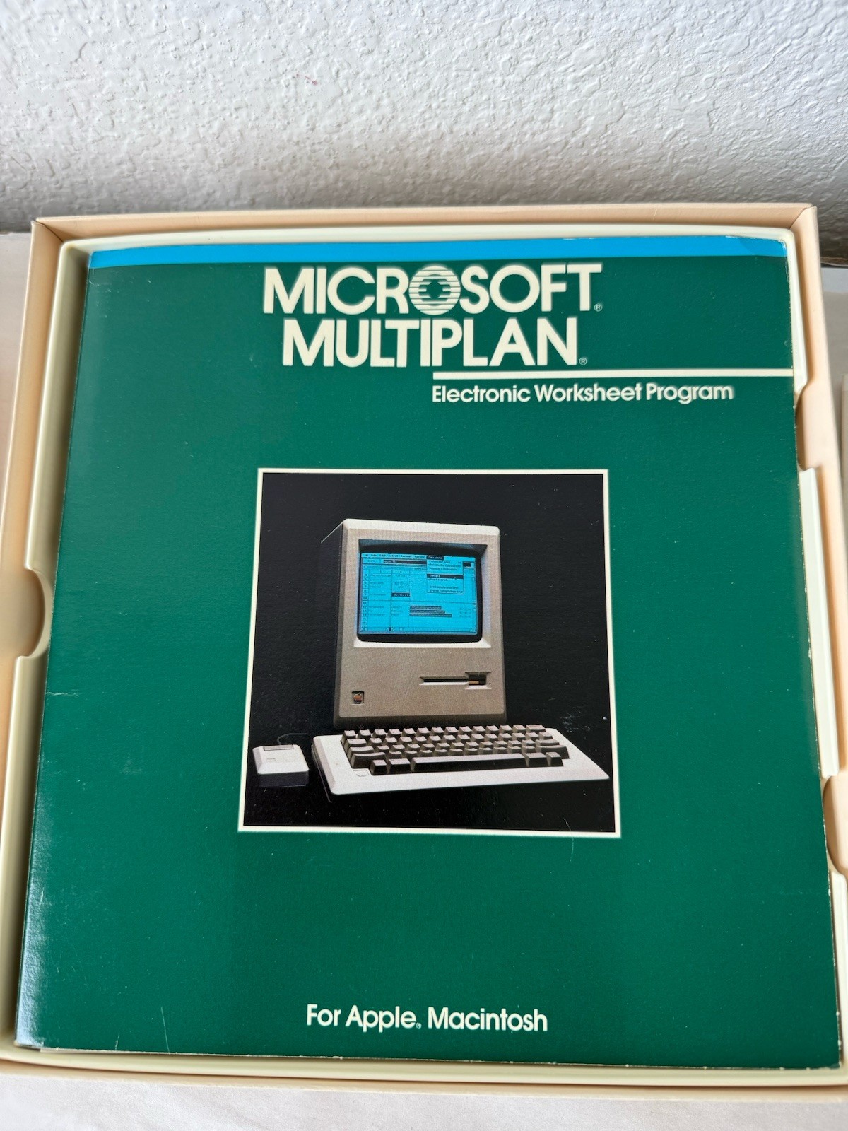 Microsoft MULTIPLAN Electronic Spreadsheet Program Apple Macintosh No Floppy