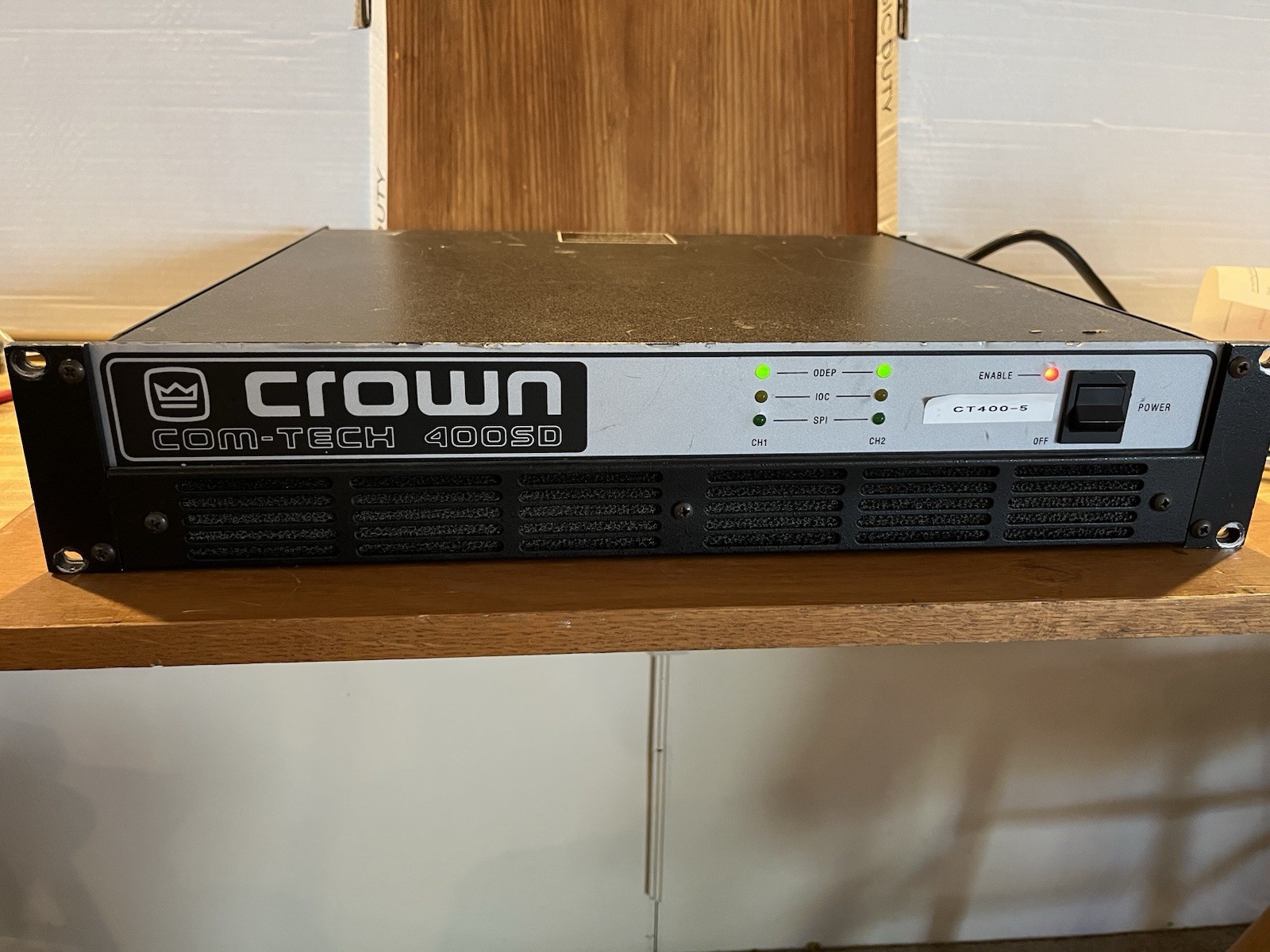 Crown Amplifier CT 400- Please Read Description -TESTED AT LENGTH TO FULL POWER