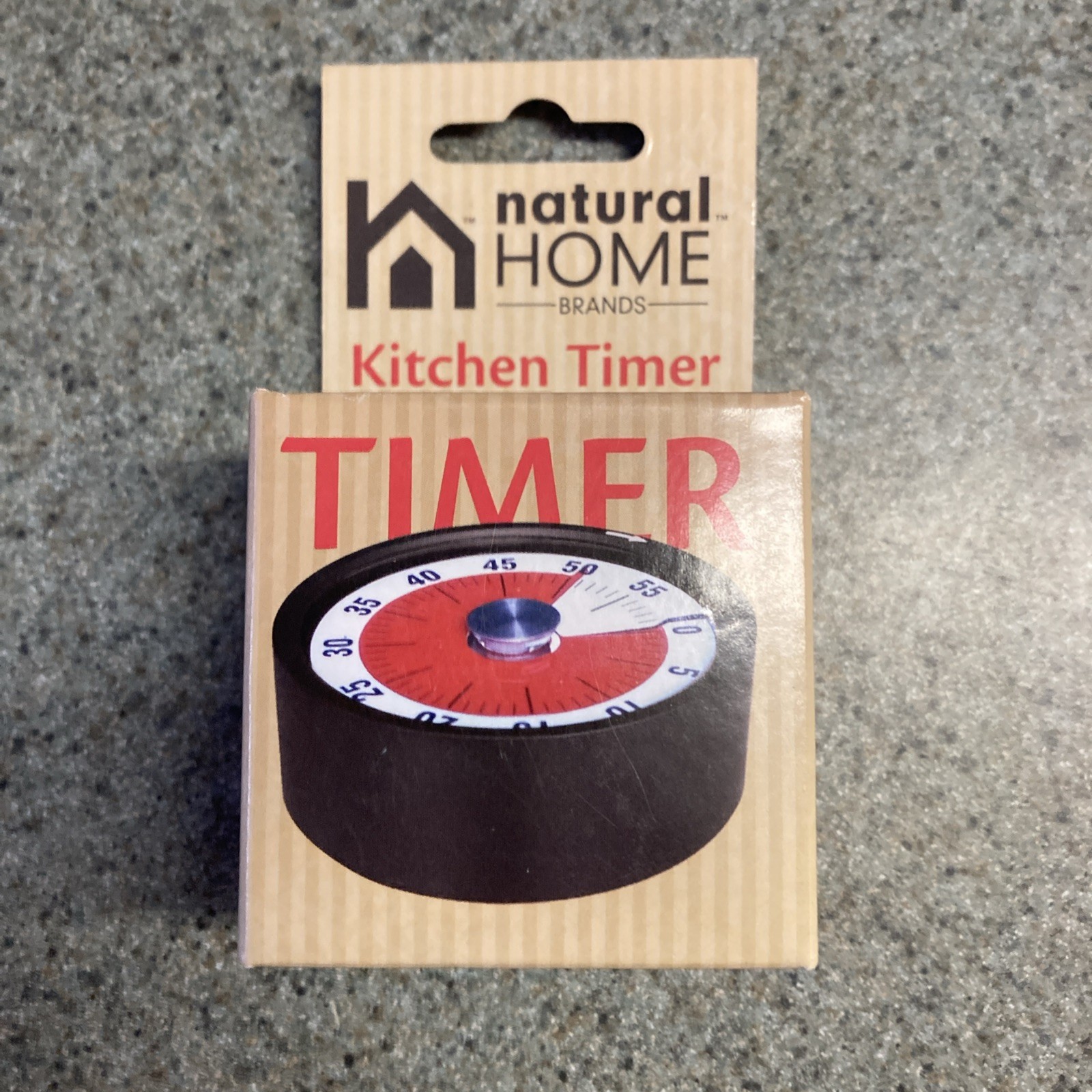 Natural Home Kitchen Timer Magnetic Stainless Steel Bell Alarm 60 minutes
